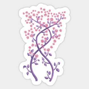 Fantasy flower vine Sticker